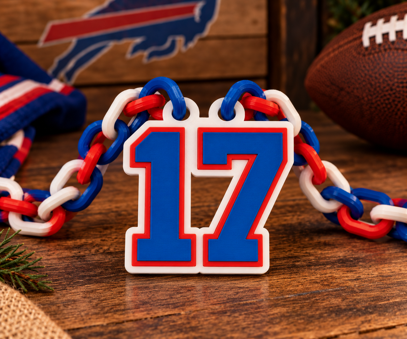 Custom number 17 hype chain