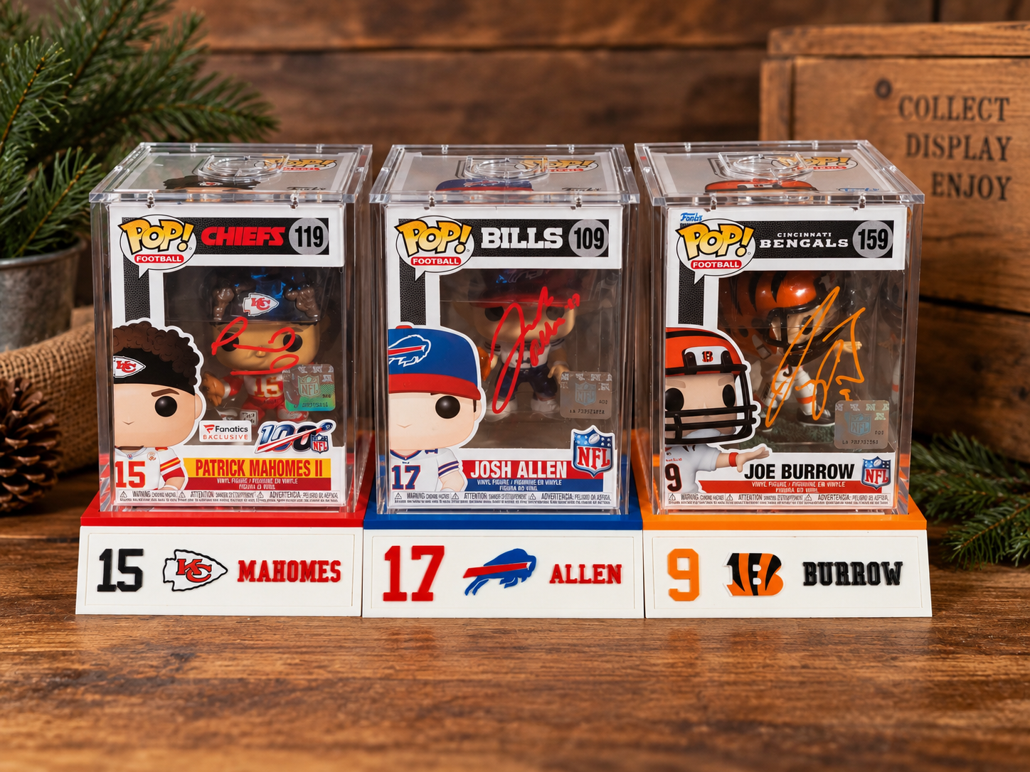Custom 3D printed memorabilia display by Gile Hollow Hobbyworks
